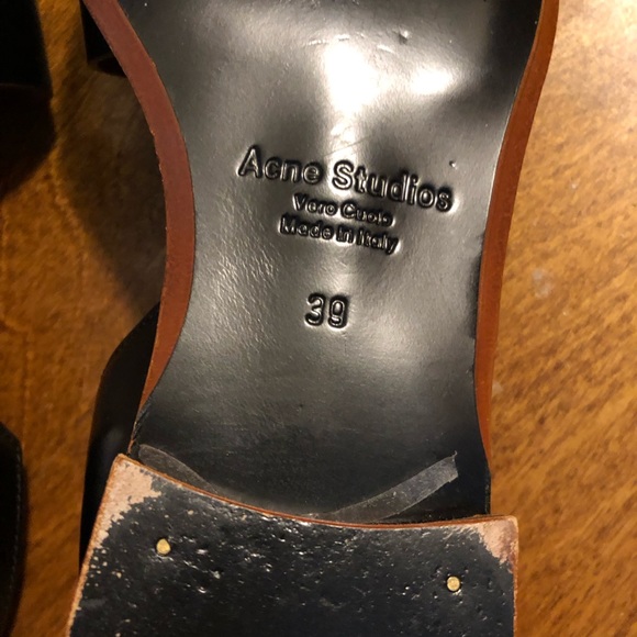 ACNE STUDIOS Leather D'Orsay Flats Size 39 EUC - Picture 10 of 16